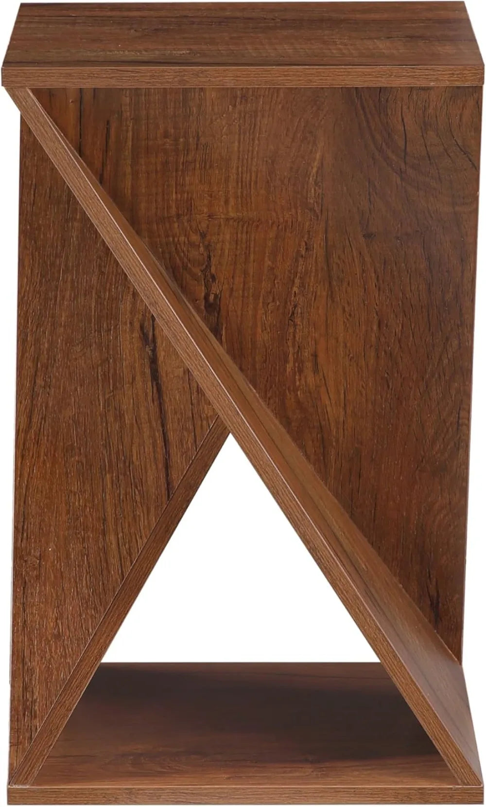 Twisted End Table with Sculptural Modern Design