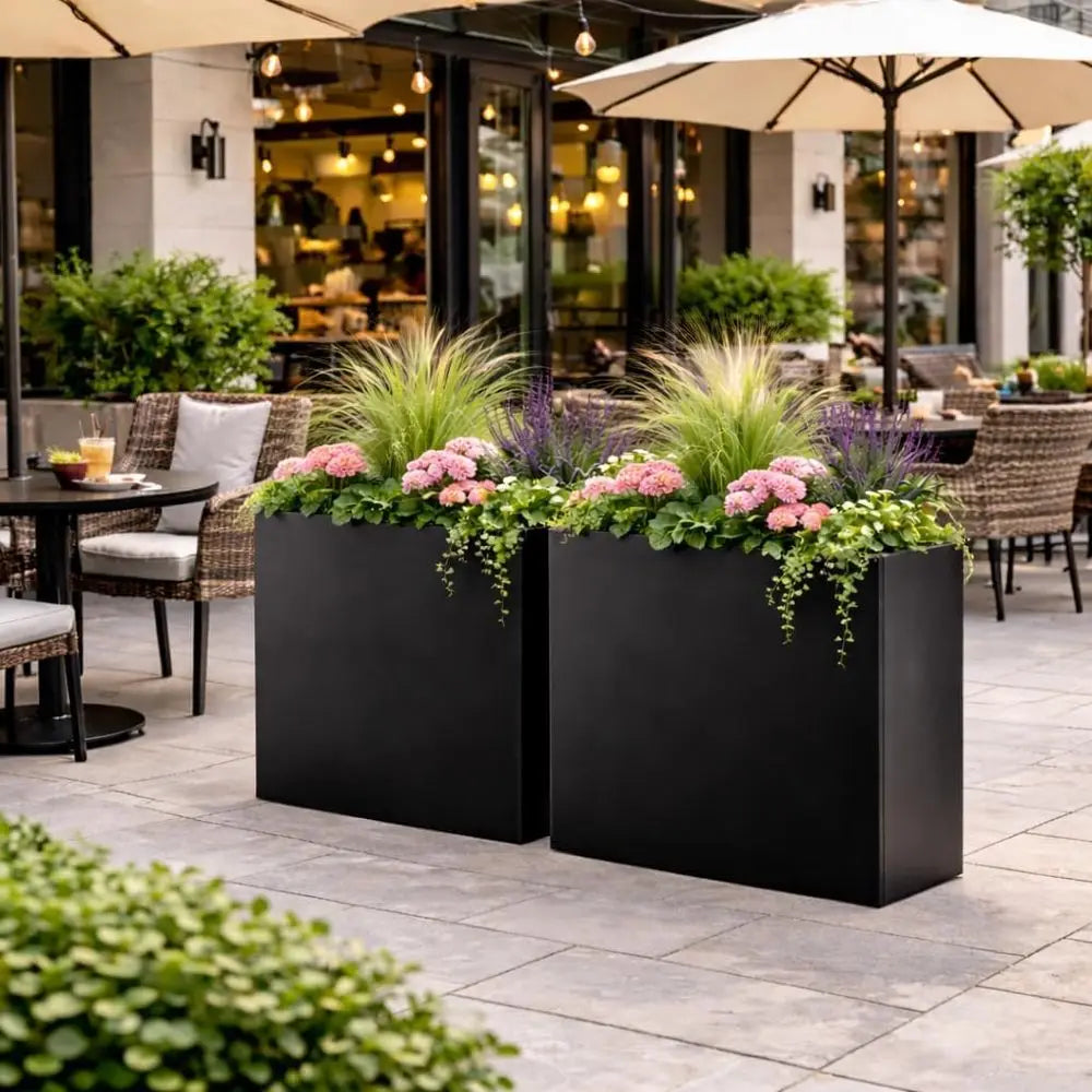 Modern Elevated Metal Planter Box