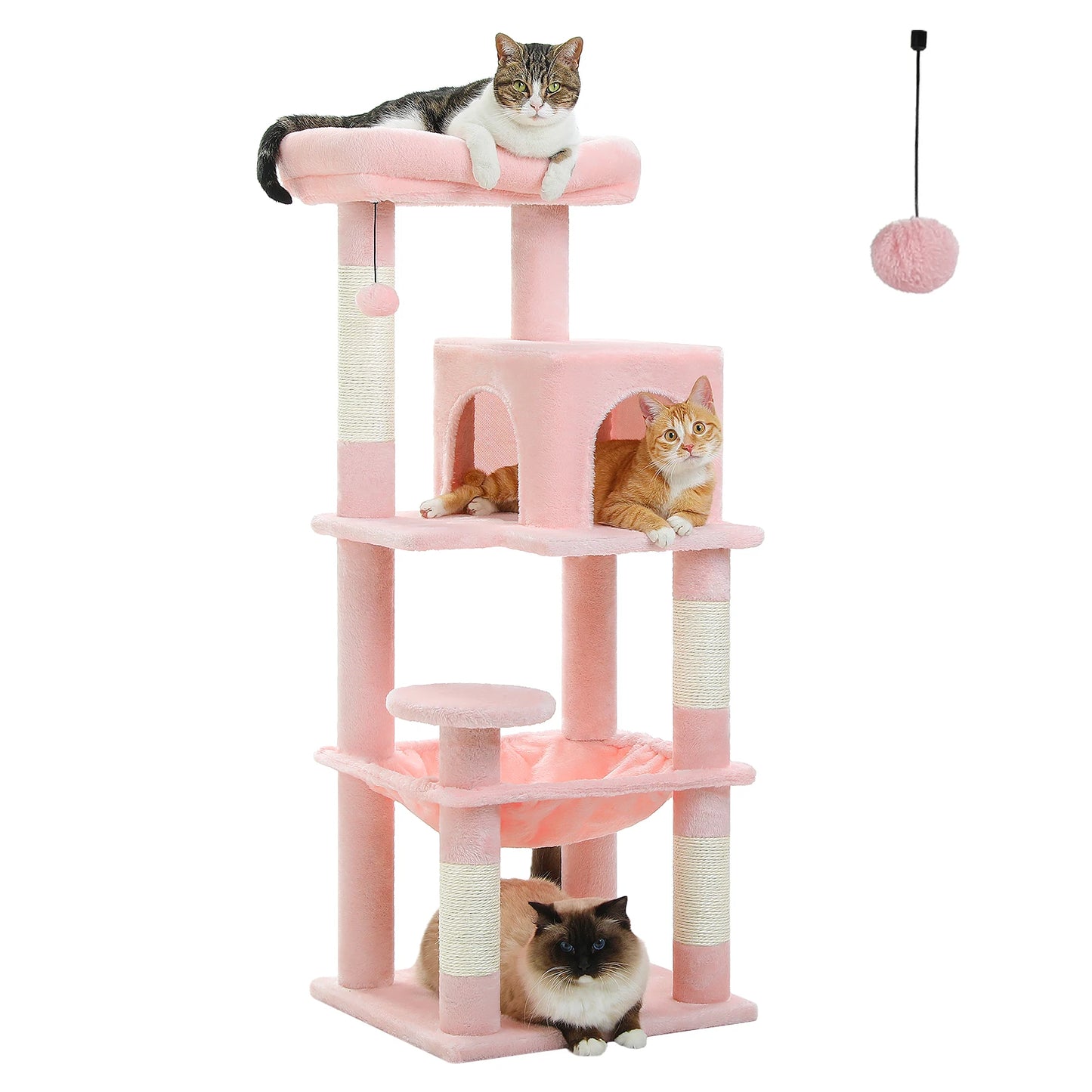 Multi-Level Metal Frame Cat Tower
