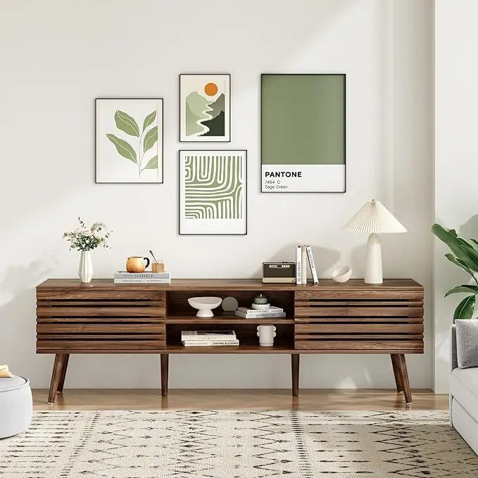 Mid-Century TV Stand with Storage