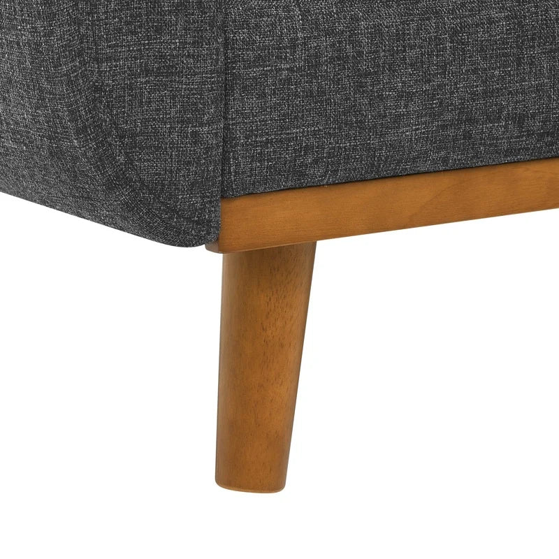 Mid-Century Tufted Upholstered Loveseat