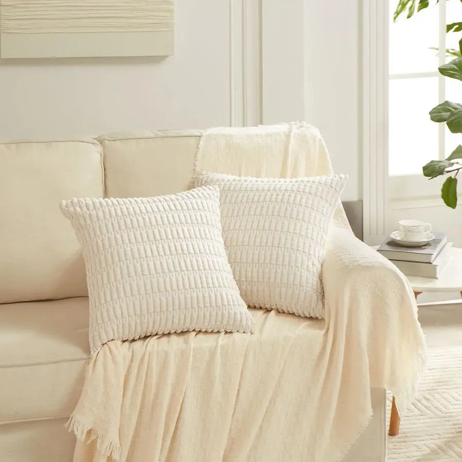 Striped Decorative Pillow Cover Set – Set of 4