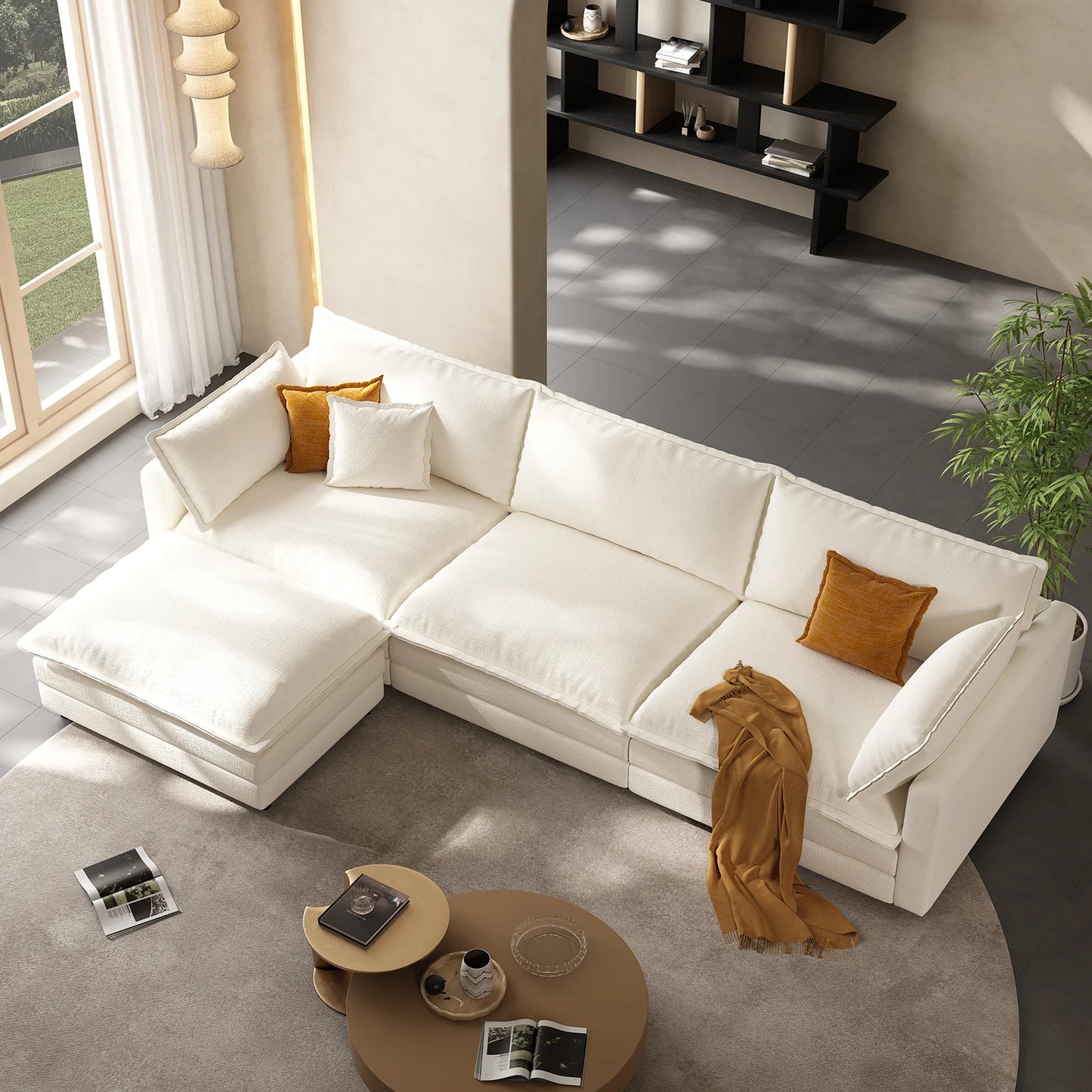 102" Modular Cloud Sectional Sofa