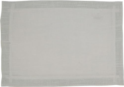 Fennco Styles Pleated Design Placemats 13" W X 19" L, Set of 4