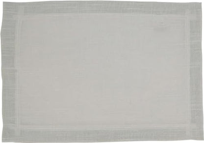 Fennco Styles Pleated Design Placemats 13" W X 19" L, Set of 4