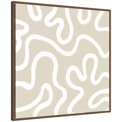 Organic Figures by Gabrielly Guedes Framed Canvas Wall Art Print