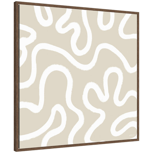 Organic Figures by Gabrielly Guedes Framed Canvas Wall Art Print