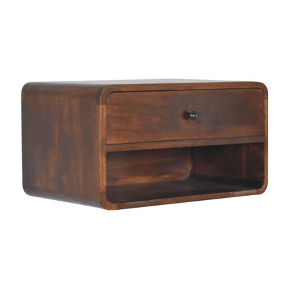 Curve Upper Slot Floating Nightstand