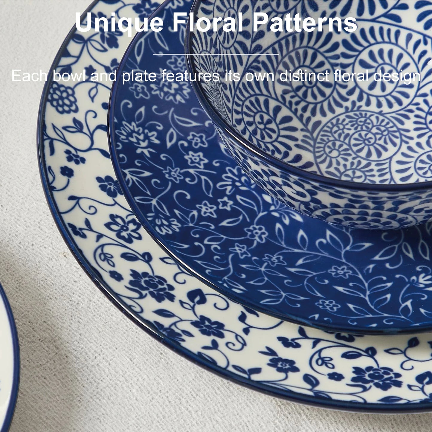 12-Piece Porcelain Dinnerware Set for 4