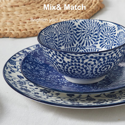 12-Piece Porcelain Dinnerware Set for 4