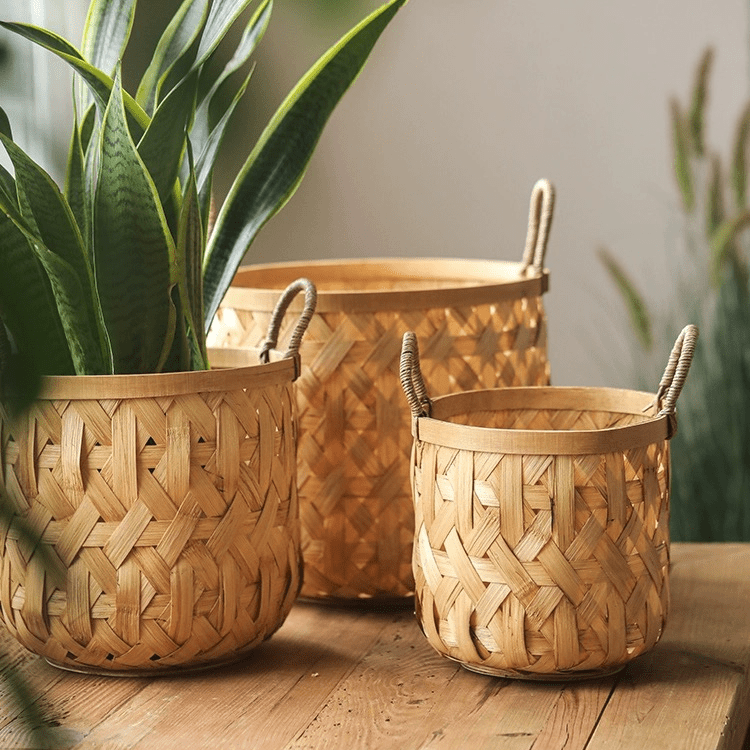 Bamboo Woven Storage Basket
