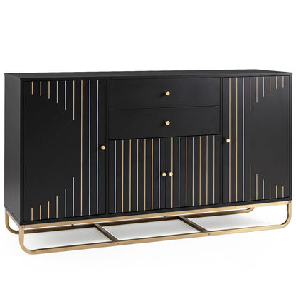 Modern Buffet Sideboard Cabinet with 2 Drawers & Adjustable Shelves