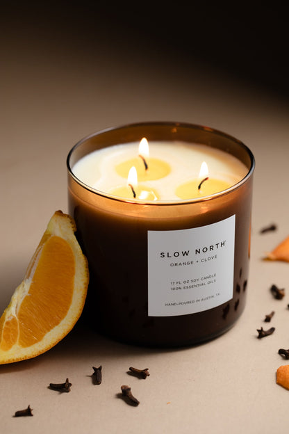 Orange + Clove - Signature 3-Wick Candle