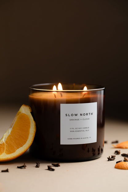 Orange + Clove - Signature 3-Wick Candle