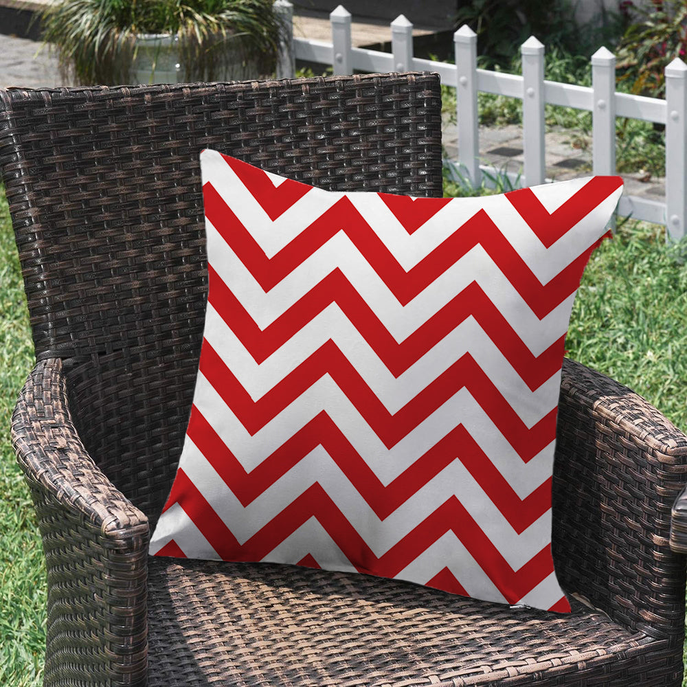 2 size options Stripes/Waving Outdoor Waterproof Pillow (With Insert) waterproof outdoor throw pillow, great for your outdoor furniture
