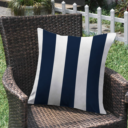 2 size options Stripes/Waving Outdoor Waterproof Pillow (With Insert) waterproof outdoor throw pillow, great for your outdoor furniture