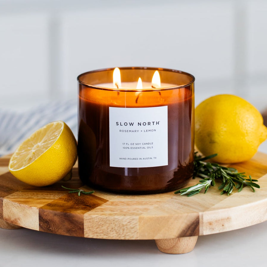 Rosemary + Lemon - Signature 3-Wick Candle