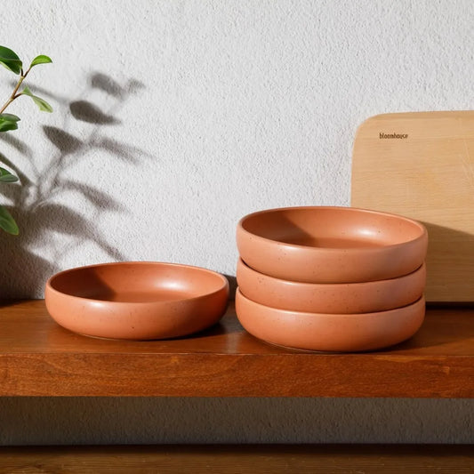 Burnt Apricot Terracotta Bowl Set
