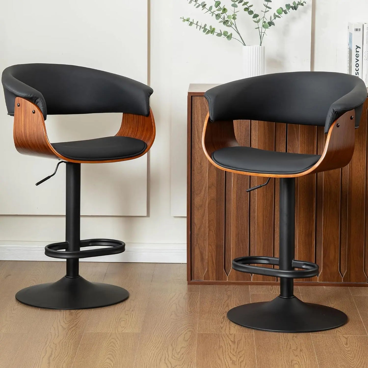 Adjustable Swivel Bar Stools (Set of 2)