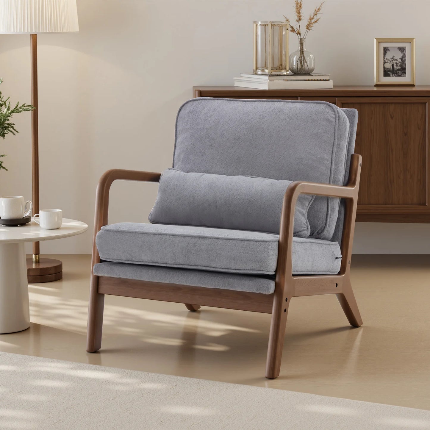 Mid-Century Upholstered Accent Chair
