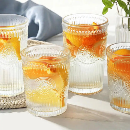 Vintage Hobnail Drinking Glasses Set (12-Piece)