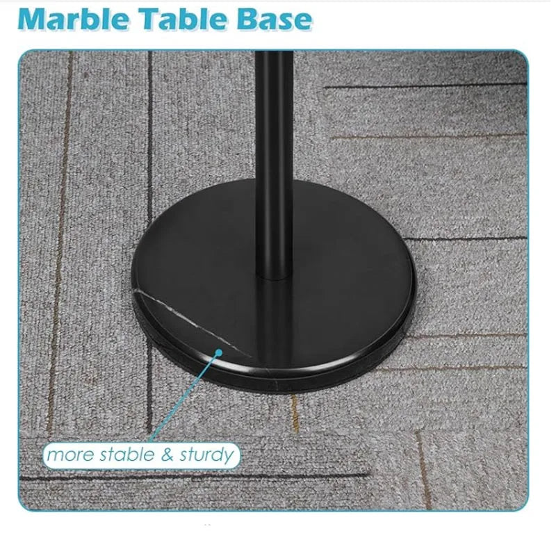 Modern Black Pedestal Drink Side Table
