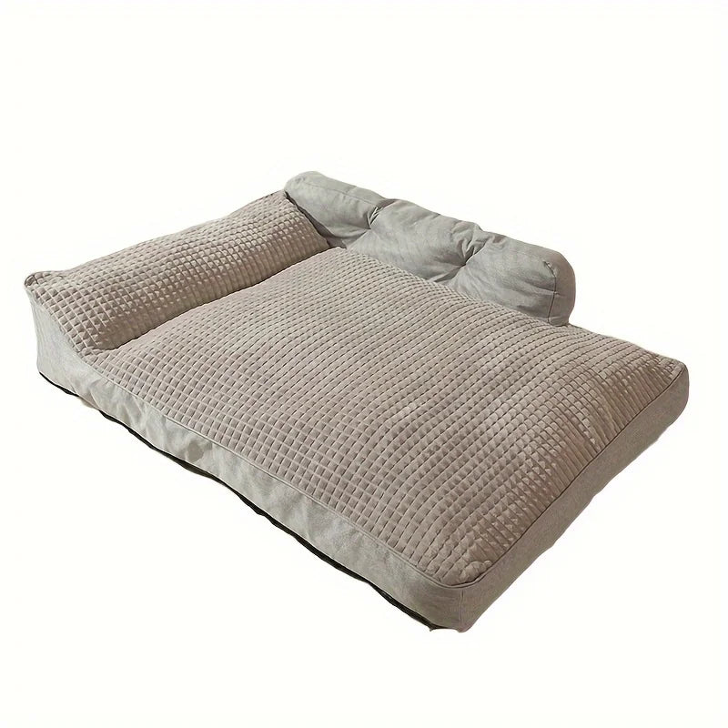 Cozy Plush Pet Bed With Non-Slip Base Design