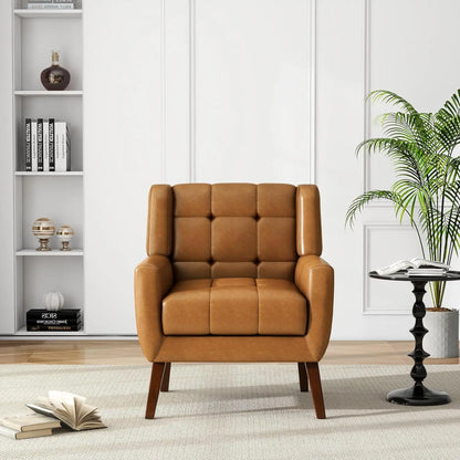 Modern PU Leather Accent Chair
