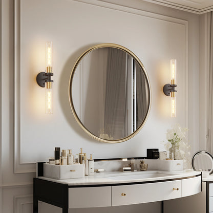 Modern Glass Wall Sconce Set