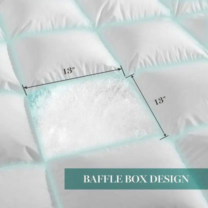 Luxury Cotton Goose Feather Down Queen Duvet Insert