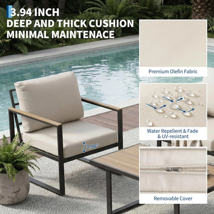 4-Piece Outdoor Lounge Set