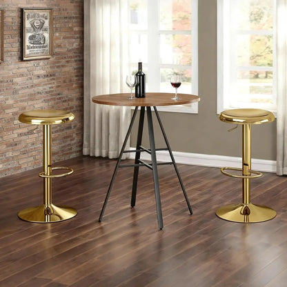 Adjustable Swivel Metal Bar Stools (Set of 2)