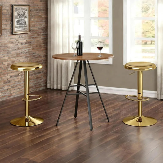 Adjustable Swivel Metal Bar Stools (Set of 2)