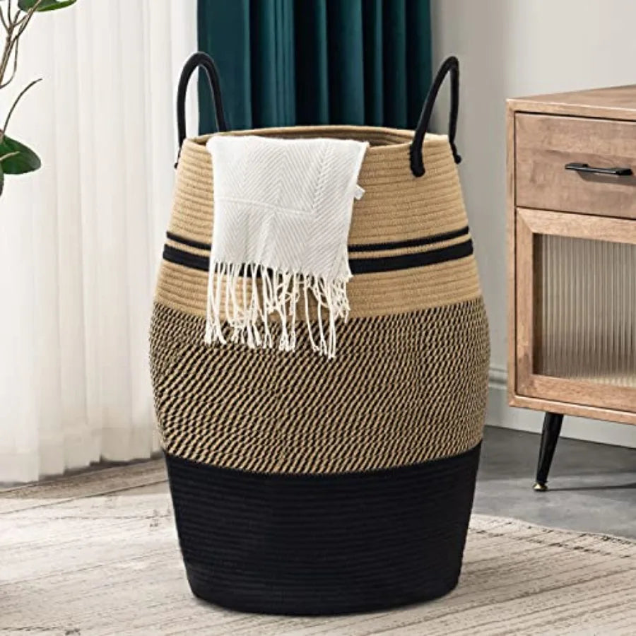 Woven Rope Laundry Hamper