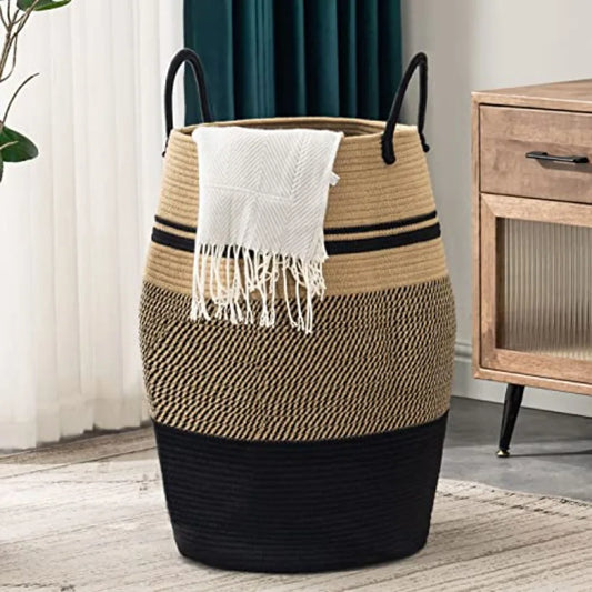 Woven Rope Laundry Hamper