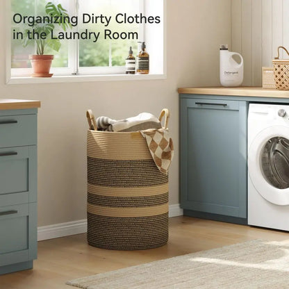 Artisan Woven Cotton Luxury Laundry Hamper