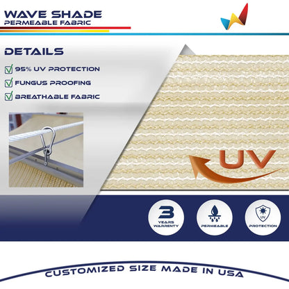 Retractable Pergola Shade Canopy (7' x 28')