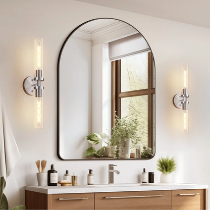 Modern Glass Wall Sconce Set