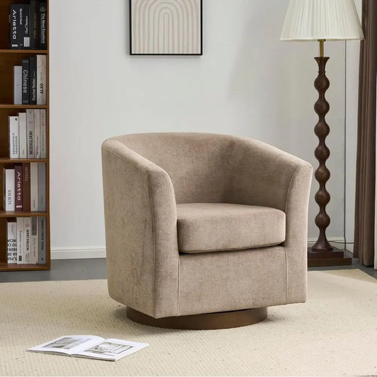 Christopher Knight Home Modern Velvet Swivel Barrel Accent Chair