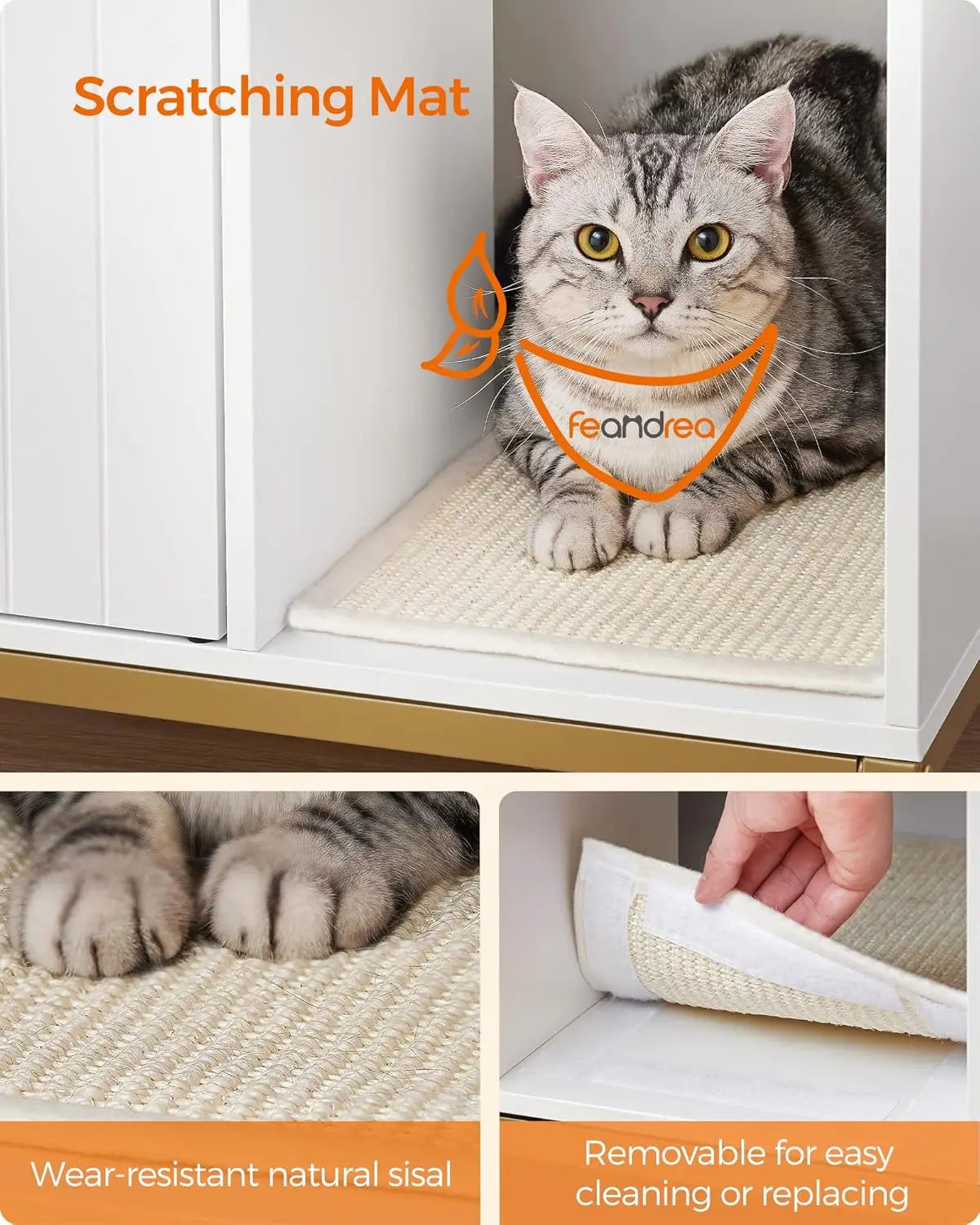 Modern Litter Box Enclosure with Hidden Design