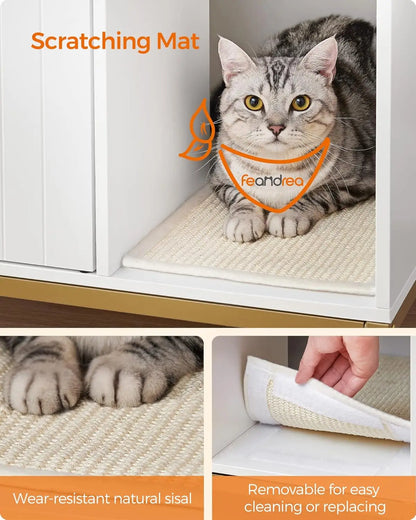 Modern Litter Box Enclosure with Hidden Design