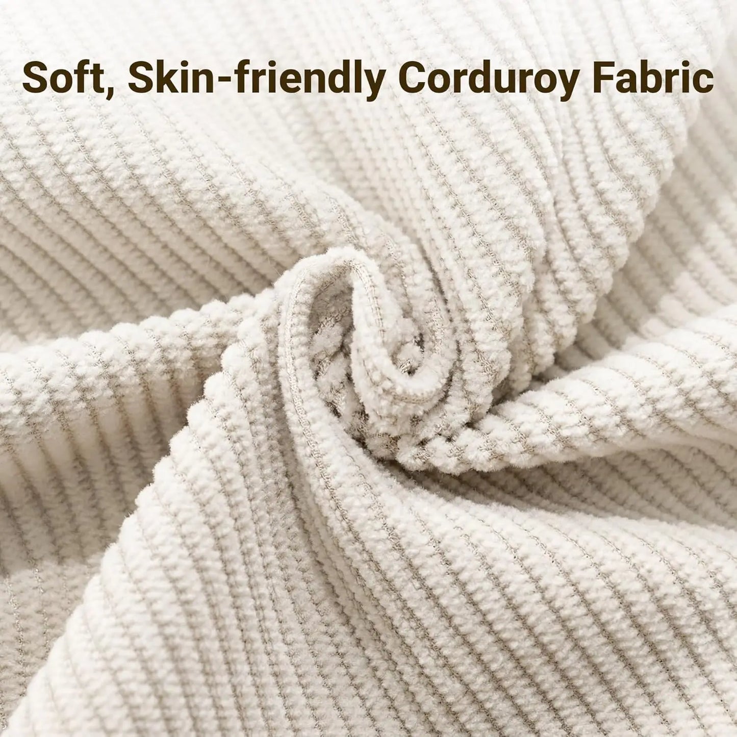 Modern Corduroy Upholstered Loveseat