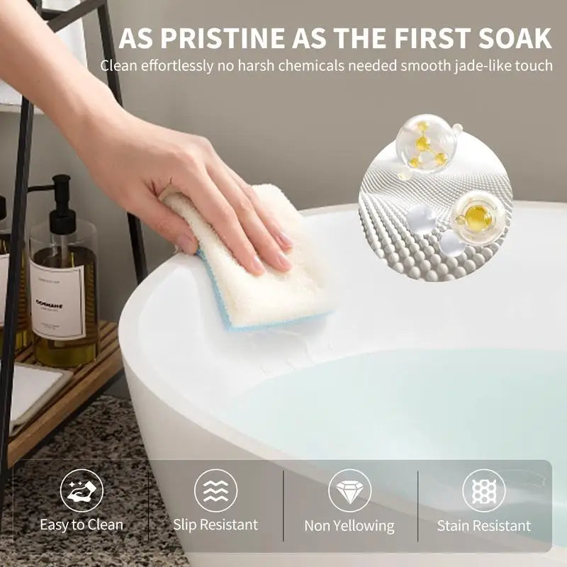 59” Glossy White Solid Surface Freestanding Soaking Tub