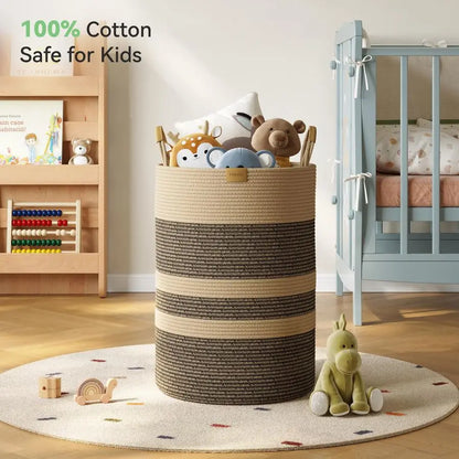 Artisan Woven Cotton Luxury Laundry Hamper