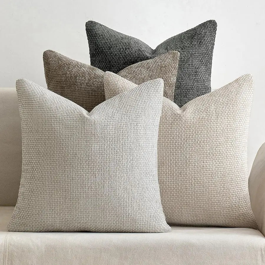 4-Pack Chenille Throw Pillow Covers 20x20
