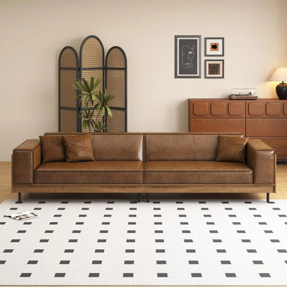 112” Mid-Century Modern Four-Seat Sofa