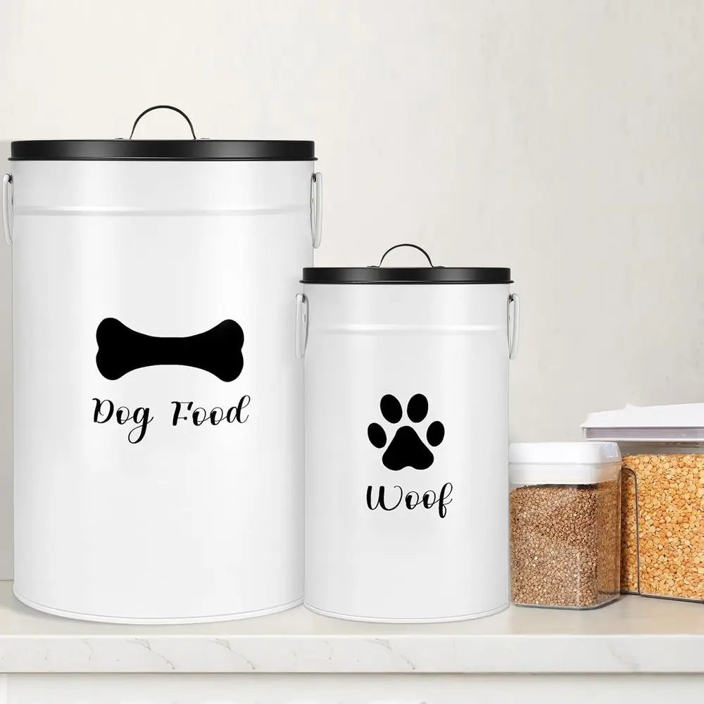 Dog Food Storage Container Set with Airtight Seal Design