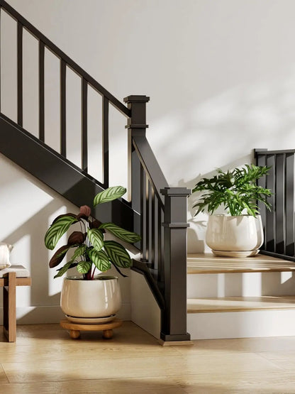 Ceramic Planter Set with Modern Classic Appeal - Set of 2