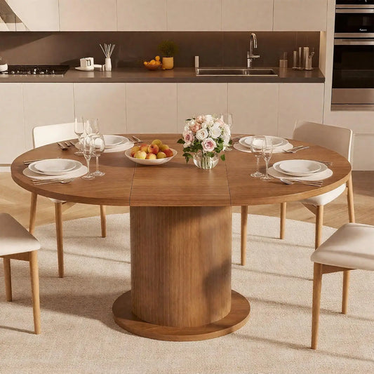Modern Oak Round Dining Table Style