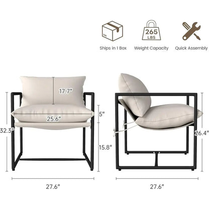 Modern Outdoor Accent Chair Set